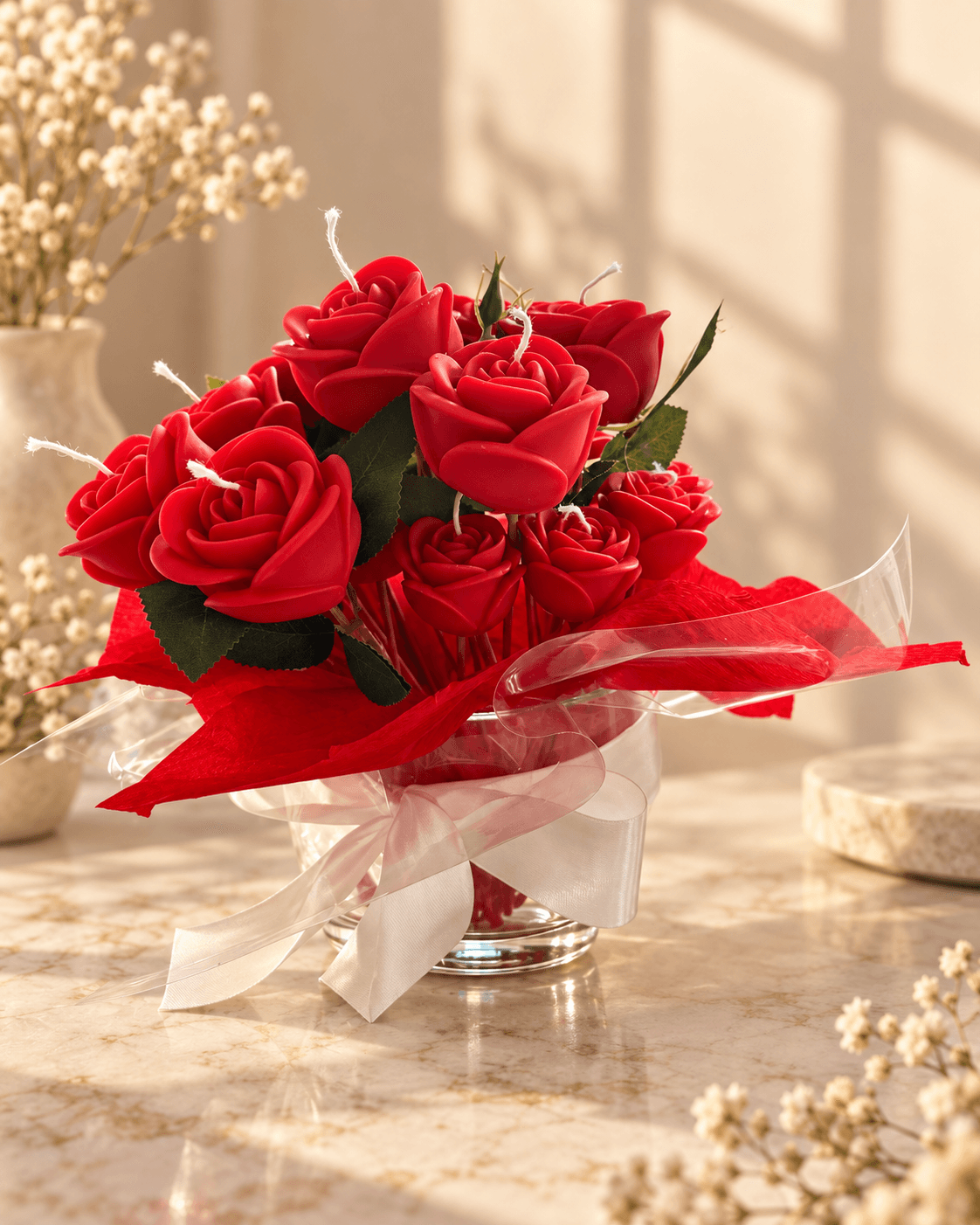 Bouquet de Fleur en Bougie